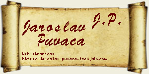 Jaroslav Puvača vizit kartica